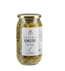 98 - Organik Konserve Taze Fasulye 1000 gr ( Vegan-Glutensiz)