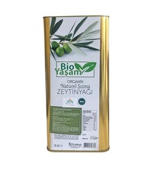 Eko Bio Yaşam - Organik Naturel Sızma Zeytinyağı Teneke Kutu 5 lt