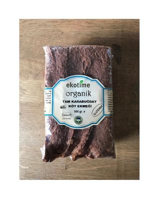 Organik Tam Karabuğday Köy Ekmeği 500 gr (Glutensiz, Vegan )