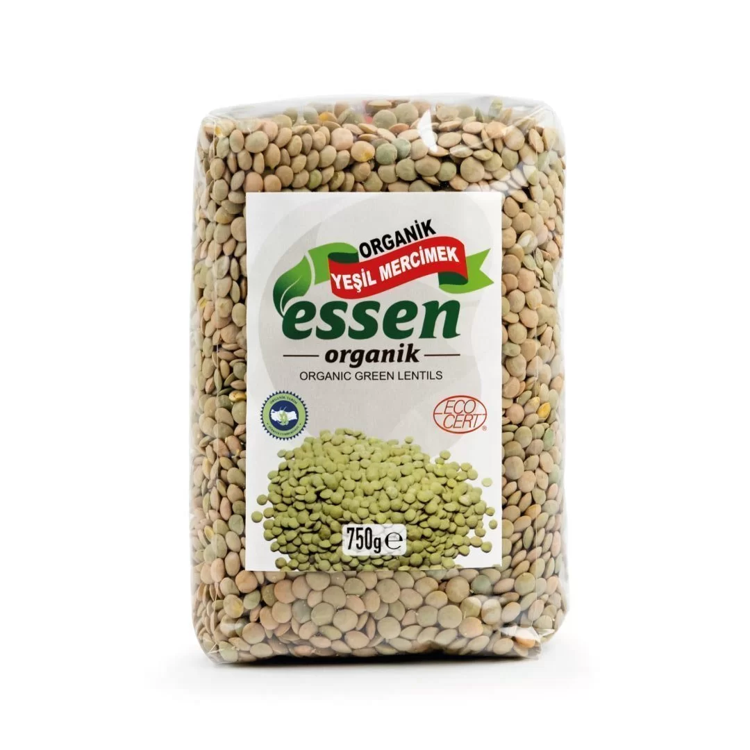 Essen Organik - Organik Yeşil Mercimek 750 gr